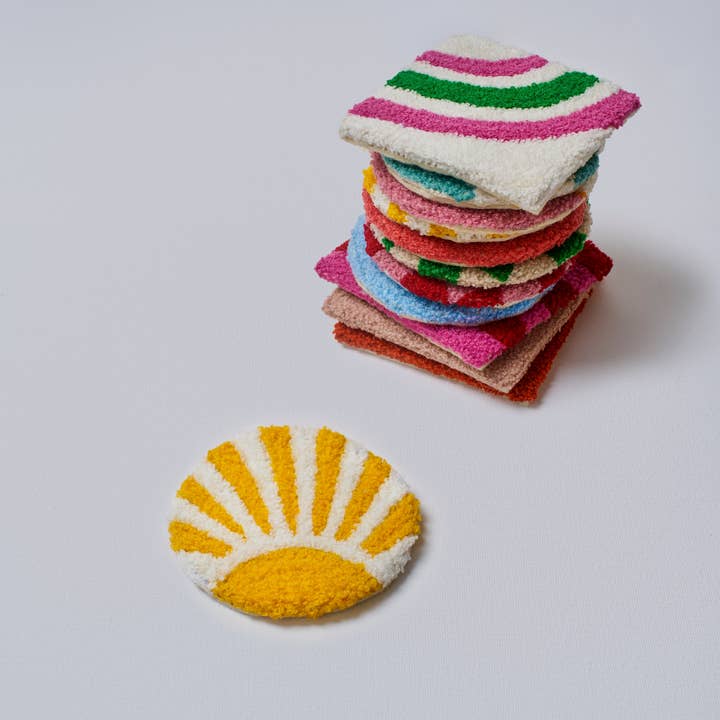 Atolia Designs - Wholesale Coasters - Sunshine Mug Rug Coasters0
