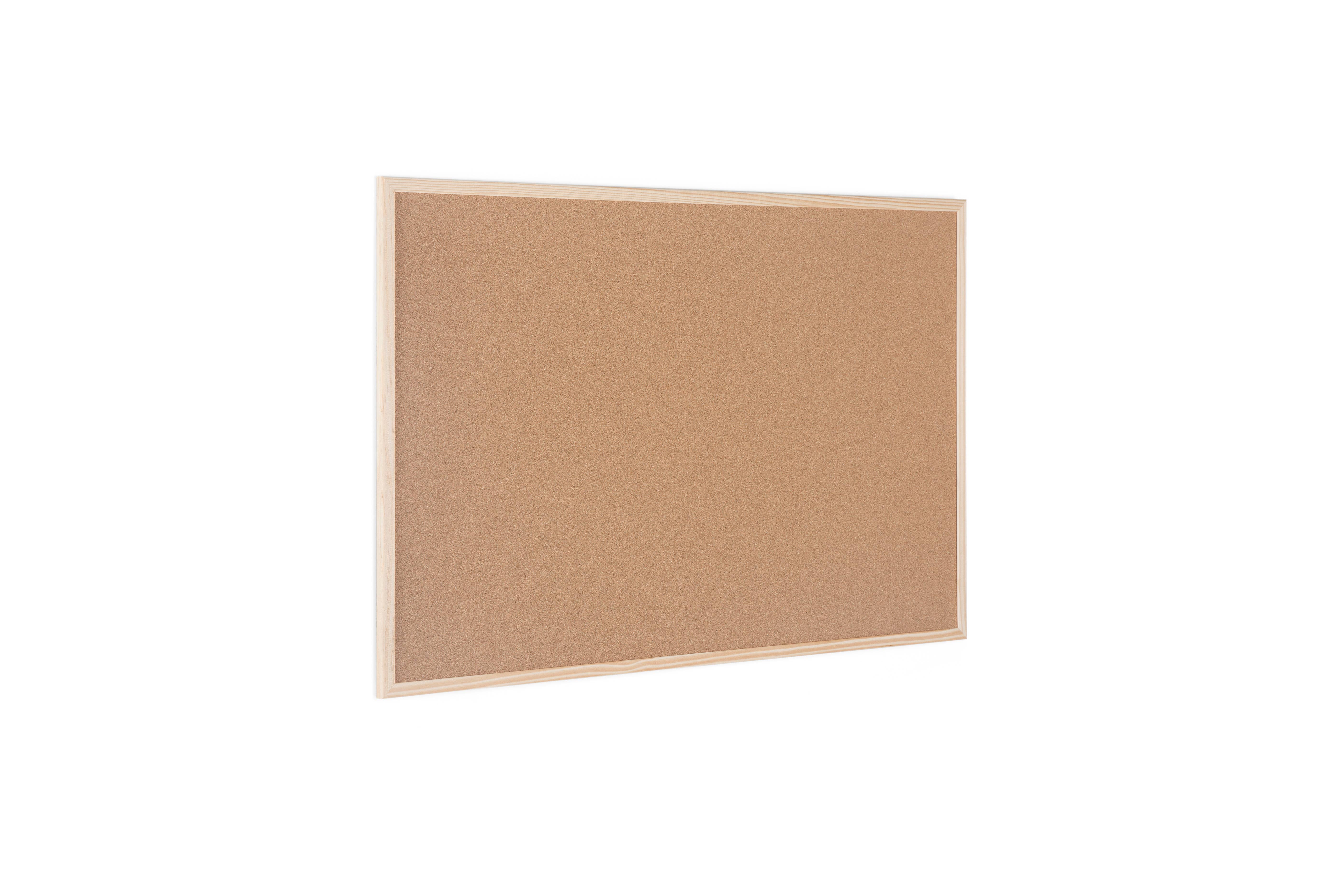 Bi-Joy - Wholesale Bulletin Board - Bi-Office Basic Cork Notice Board - Natural Pine Frame8