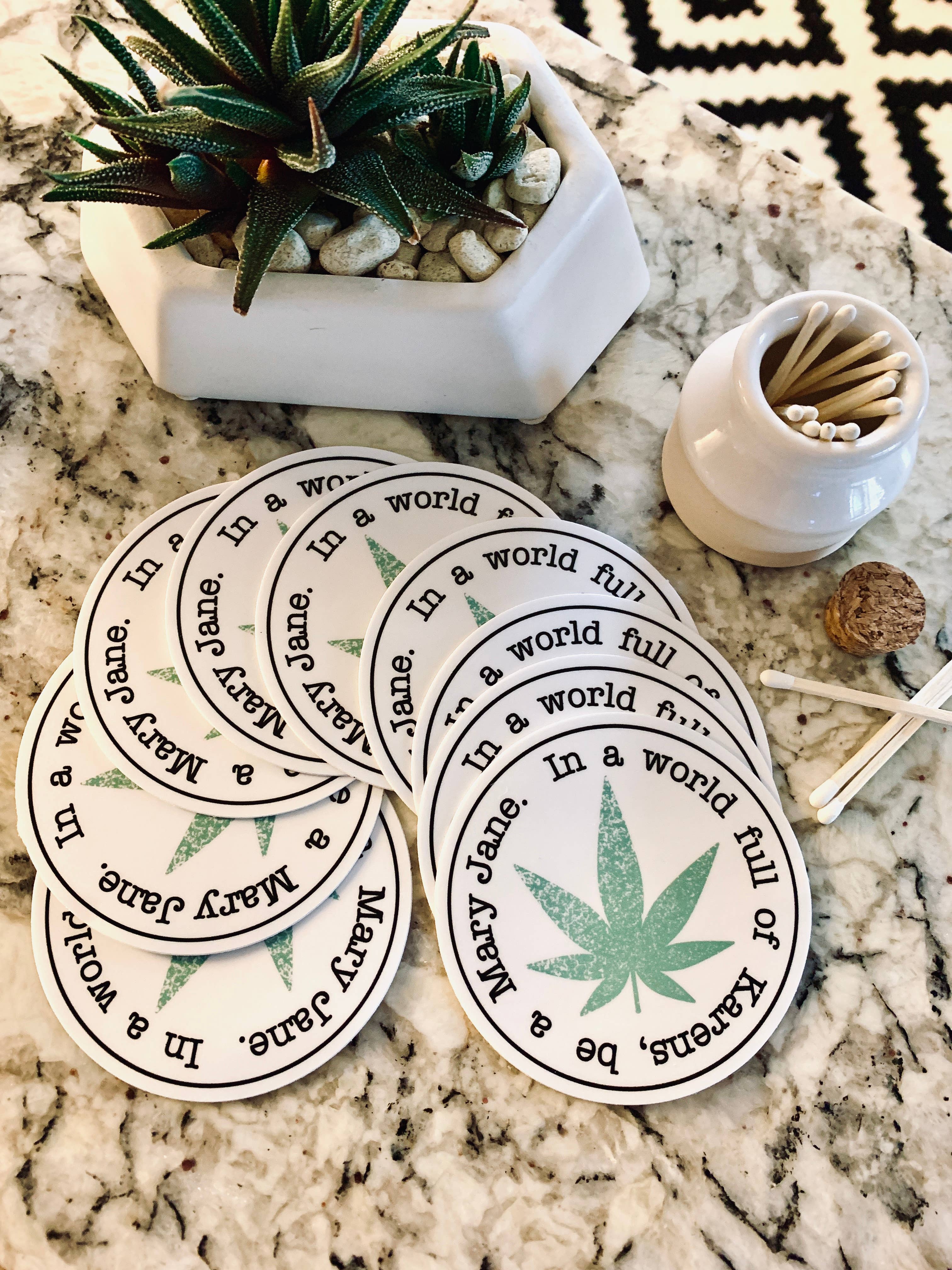 ellembee gift - Wholesale Sticker - In a world full of Karens, be a MaryJane funny stickers1