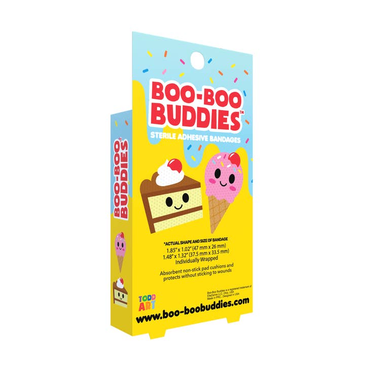 Boo Boo Buddies - Wholesale Bandaids/Bandages - Kids & Baby - Ice Cream and Cake Bandages 24 Ct. Dr. Todd’s Boo Boo Buddies®4