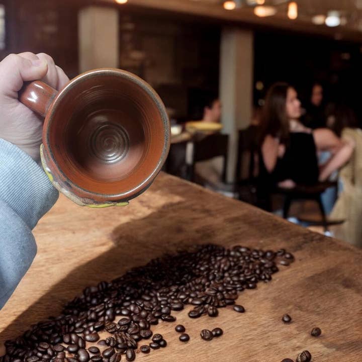 MudWorks Pottery - Wholesale Coffee Mug - Sunflower Mug5