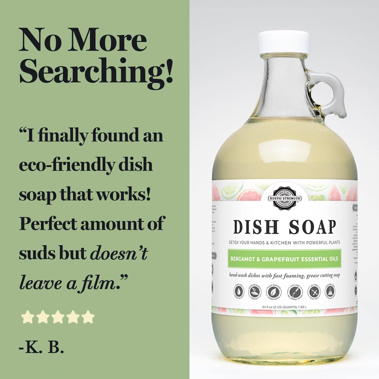 Rustic Strength - Wholesale Dish Soap - Dish Soap | 16 oz Bottle4