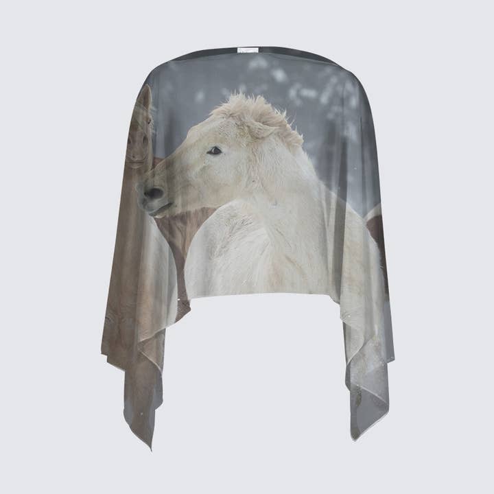 Wild Horses Shawl for wholesale by Mac & Bean Designs