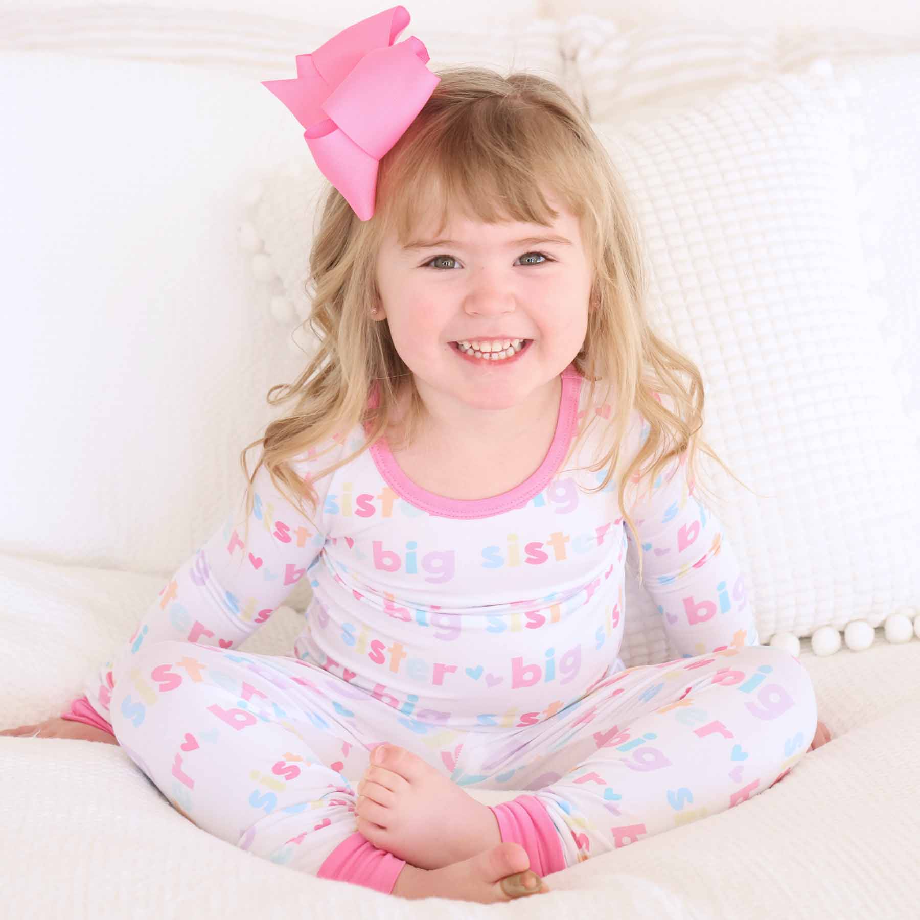 Caden Lane - Wholesale Sleepwear Set - Kids - Big Sister Two Piece Pajama Set5