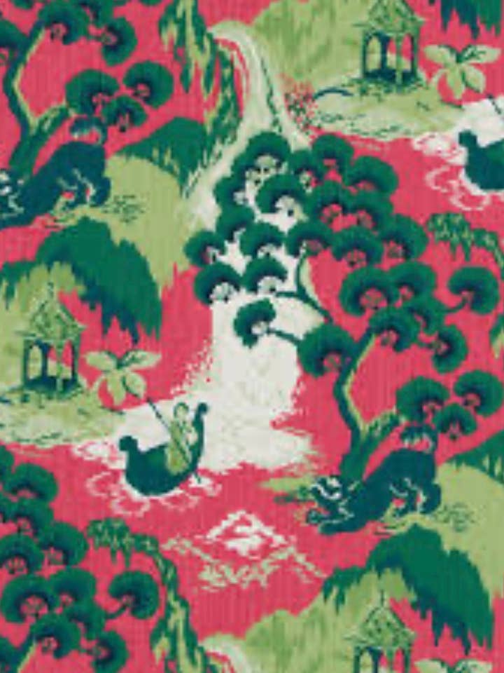 Madeline Chinoiserie Pillow with Feather Insert - Custom for wholesale by Dahlia & Grace pillows