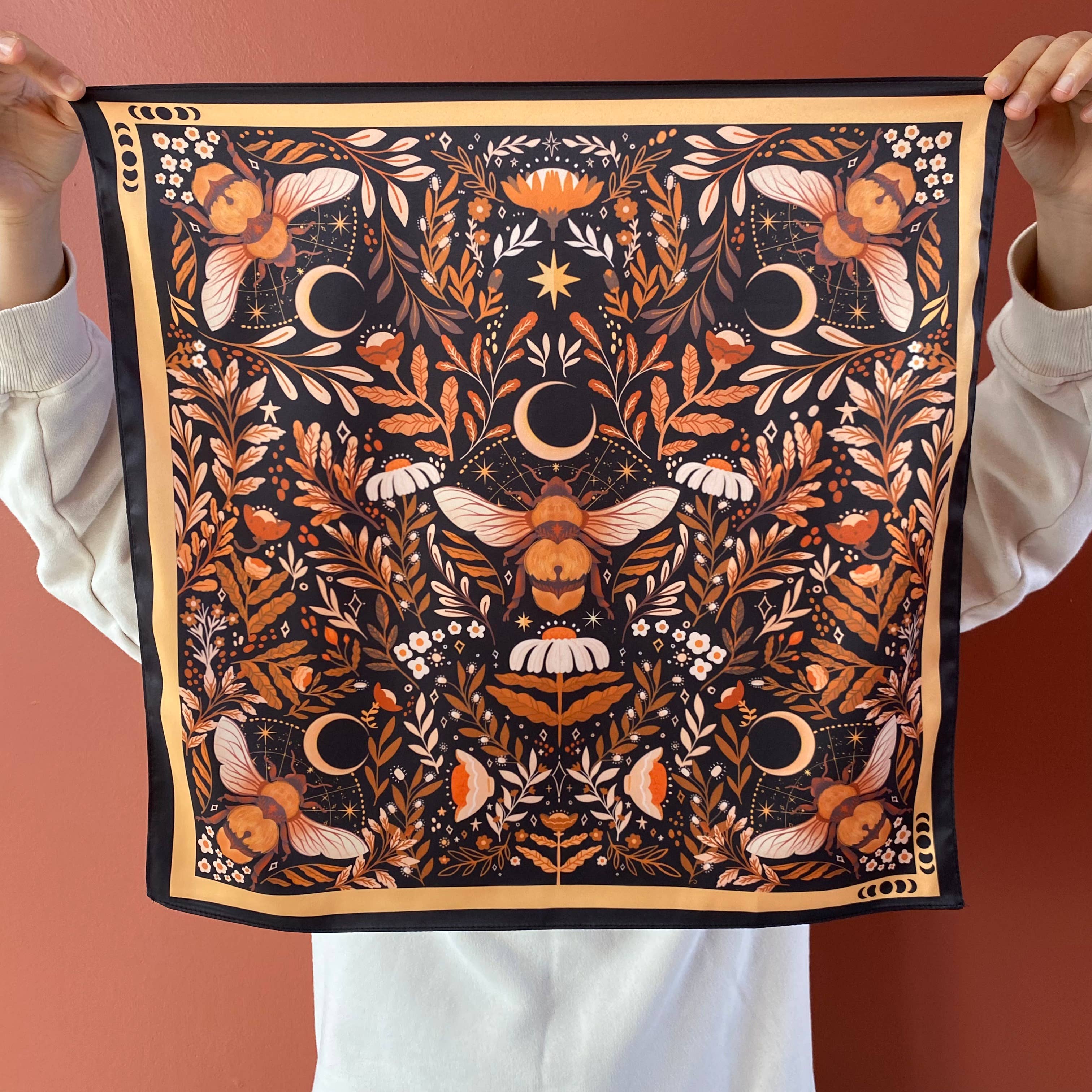 Split Moon Studios - Wholesale Scarf - Women's - Queen Bee Motive Scarf2