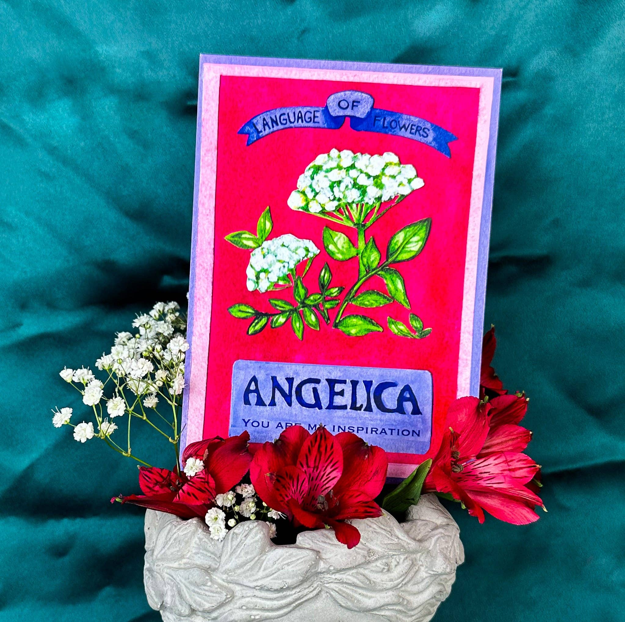 Guided Hand Studio - Wholesale Everyday Greeting Card - Victorian Flower Language cards6