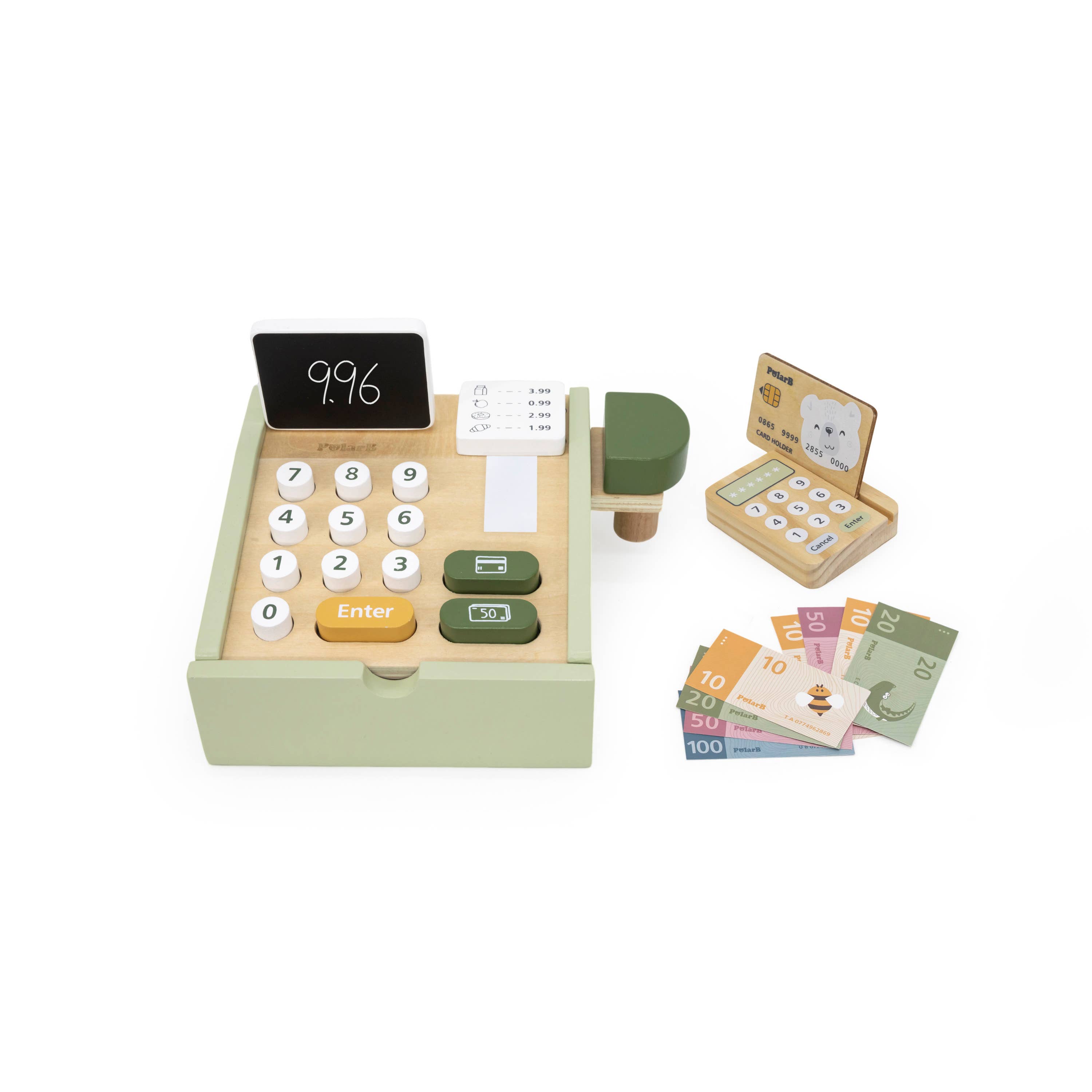 Viga/PolarB - Wholesale Wood Toy - Kids - Wooden cash register1