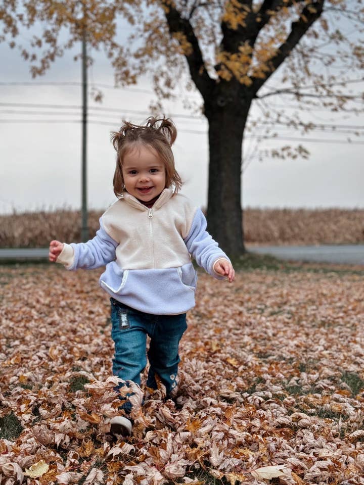 Polar Jacket - Ivory and Lilac – Handmade in Canada for wholesale by Rubis Pastel