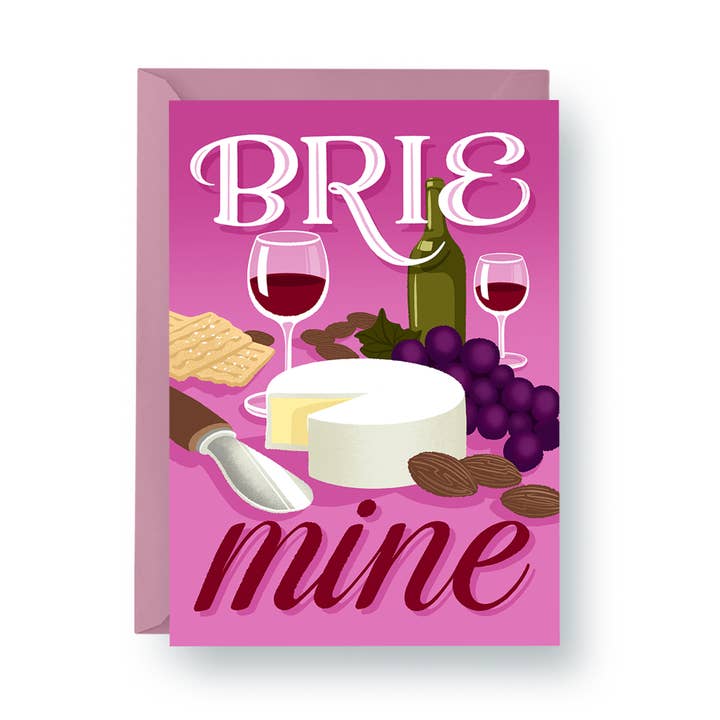 Brie Mine - Carte de Charcuterie Saint-Valentin & Anniversaire pour la vente par hey, alissandra