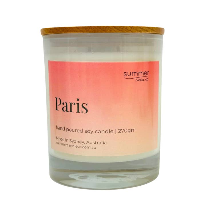 Vela de cera de soja Paris para venta al por mayor de Summer Candle Co