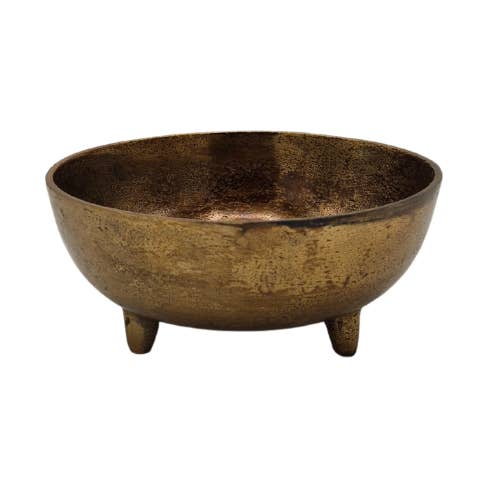 Skål – rund – Maje – M – antik messing, blank for engroshandel hos ADC Eindhoven