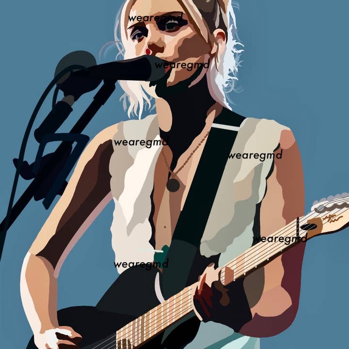 WeareGMD - Venta al por mayor Ilustración - Impresión de banda Ellie Rowsell Wolf Alice | Impresión Wolf Alice | Wolf Alice | 6x4 | A5 | A41