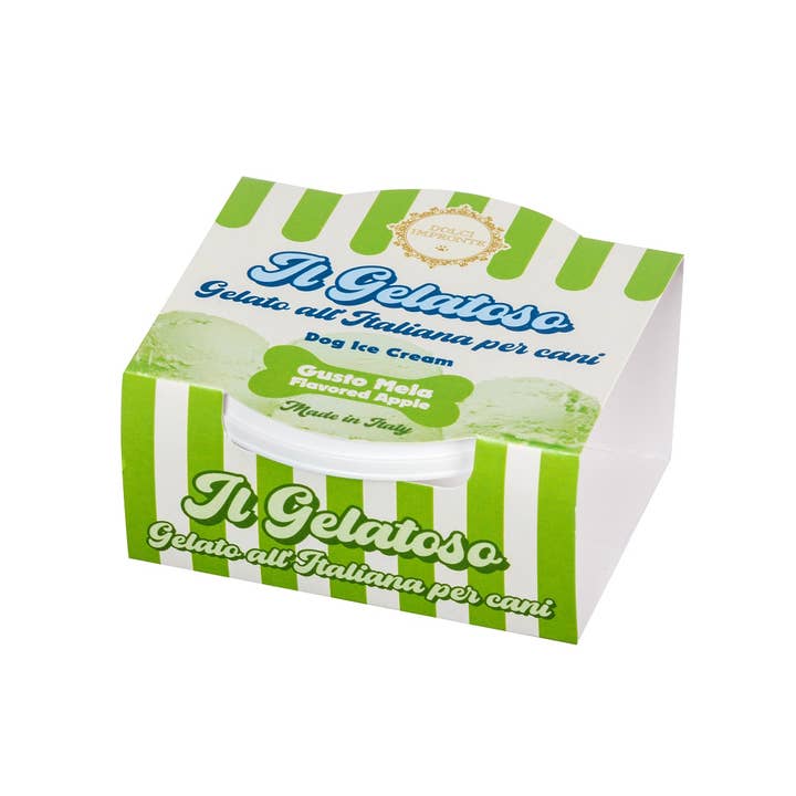 Fifty Srl - Dolci Impronte The Italian Pet Pastry – wholesale Kex - Hund – Gelatoso den italienska glassen för hundar - Äppelsmak 40gr