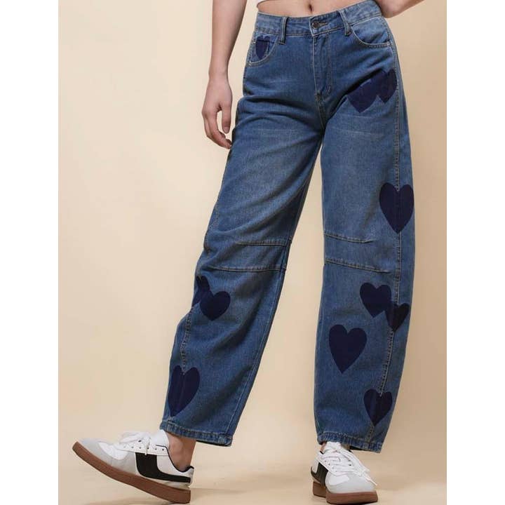 Wholesale heart cut out jeans for your store Wholesale heart cut out jeans for your store