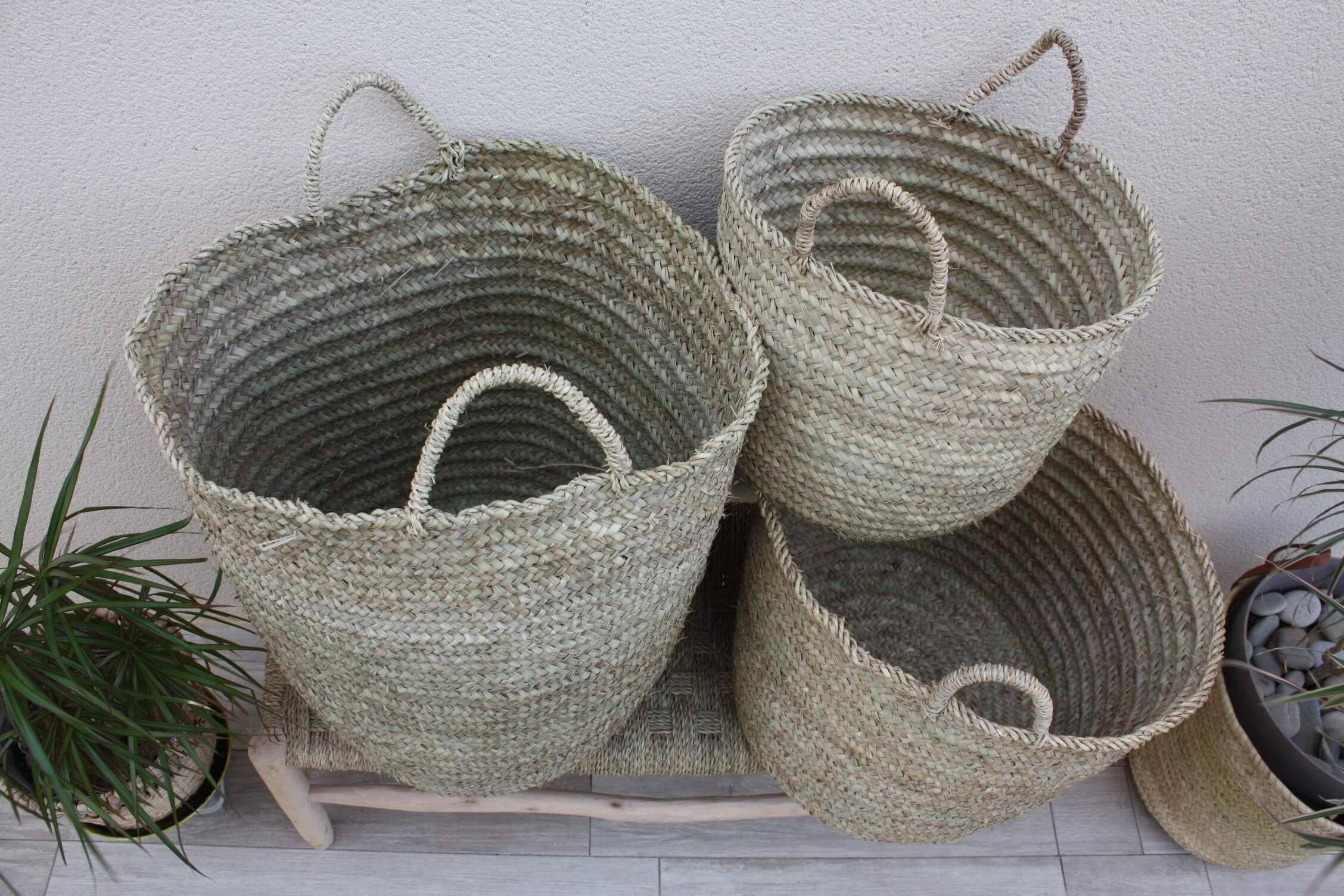 Boutique Huléti - Wholesale Basket - Storage basket - 100% NATURAL - Laundry basket Bac Chest - 4 SIZES to choose from - wicker rattan straw2