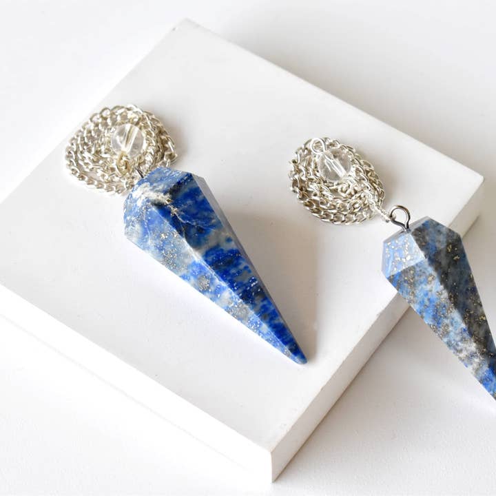 Soothing Crystals - Wholesale Spiritual Stone/Crystal - Dowsing Pendulum | Lapis Lazuli | Faceted Crystal Pendulum3