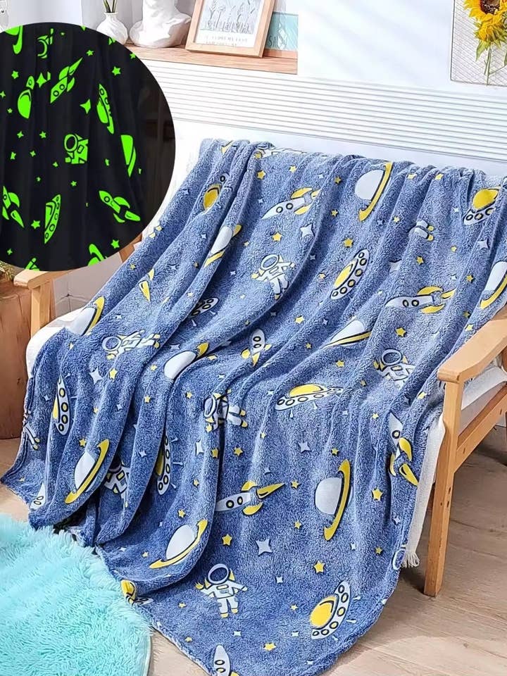 Space Cadet Glow Blanket for wholesale by TL Clothing