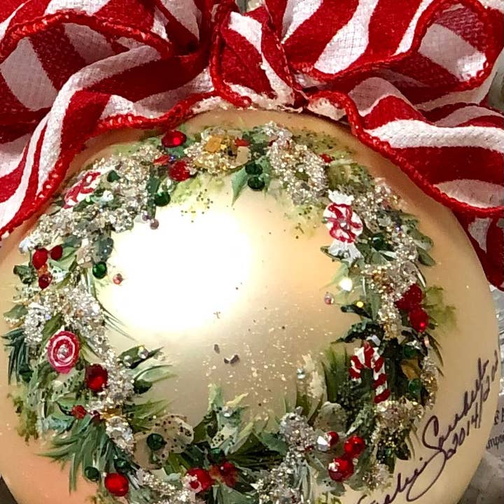 PEPPERMINT WREATH - Select Sizes for wholesale by Natalie Sarabella LLC