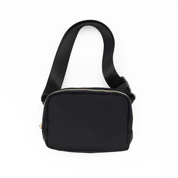 Mavi Bandz - Wholesale Belt Bag - Women's - Varsity Collection Black Fanny Waist Pack Belt Bag