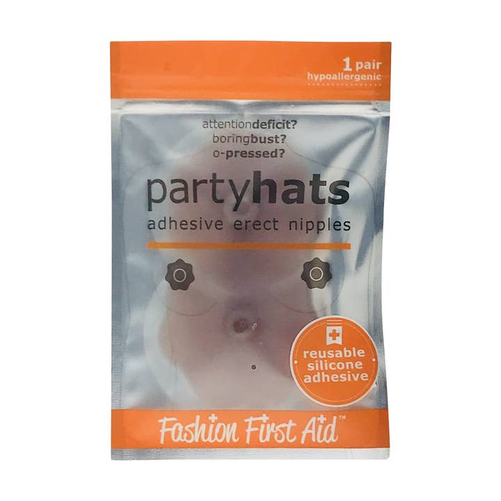 Fashion First Aid - Wholesale Gag Gift/Novelty Gift - Party Hats: silicone adhesive covers with hard nipple1