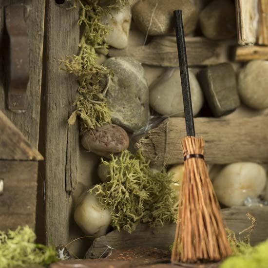Factory Direct Craft - Wholesale Doll Accessory Kit - Kids - 3-1/2" - Miniature Natural Straw Brooms
