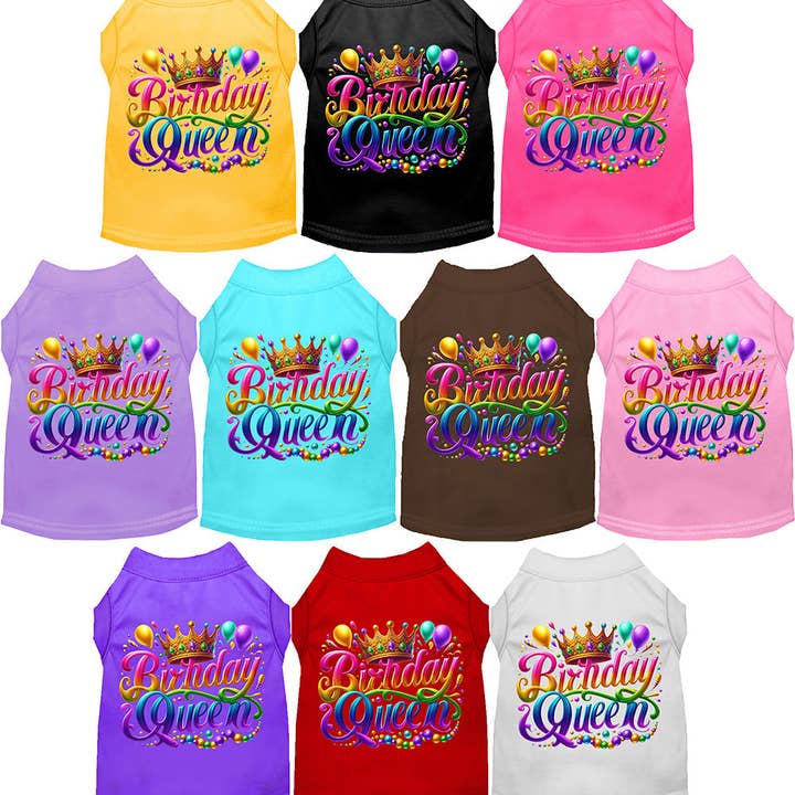 Adorable Cat or Dog Shirt for Pets "Gorgeous Birthday Queen" for wholesale by As You Wish Apparel