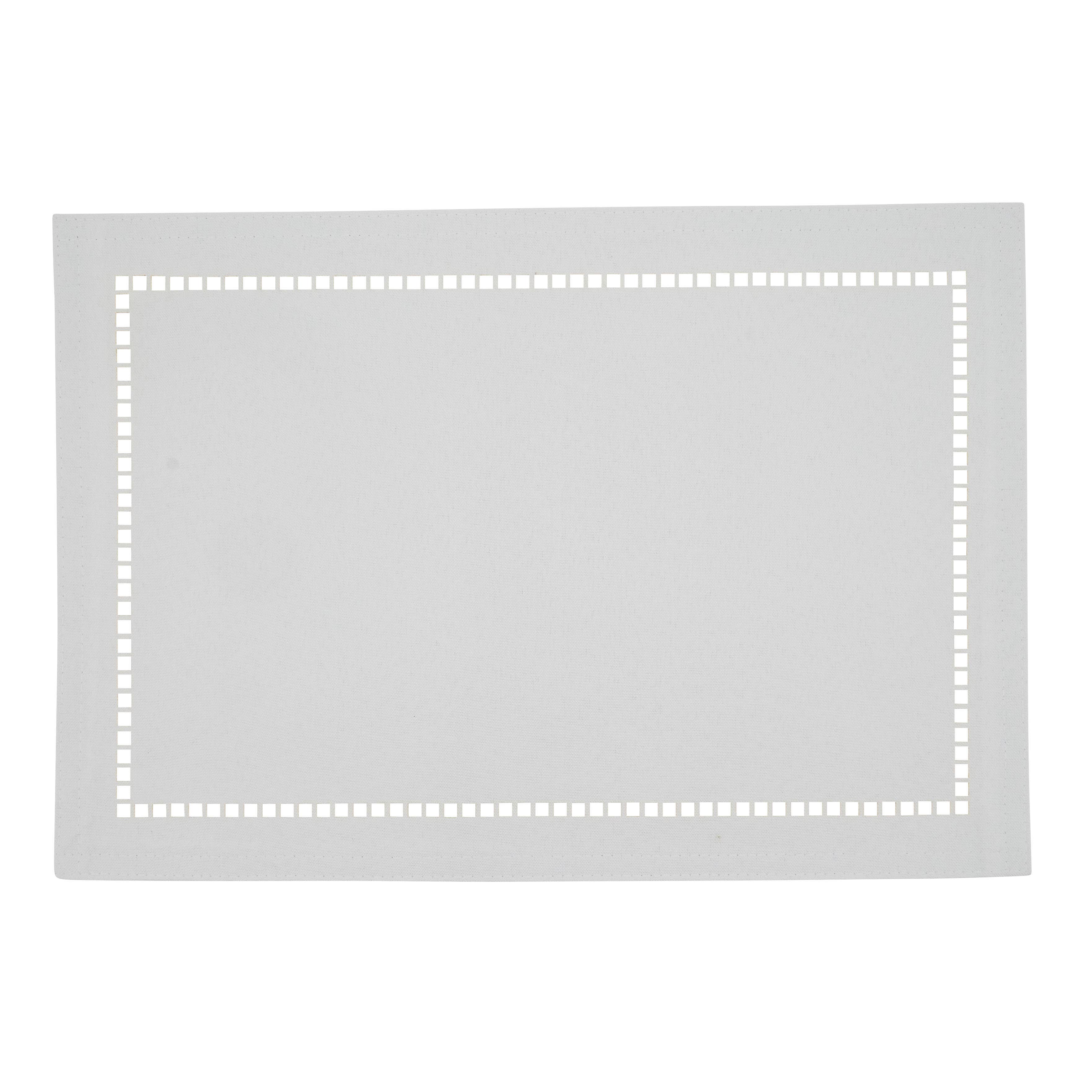 Saro Lifestyle - Wholesale Placemat - Laser-Cut Hemstitch Placemat10