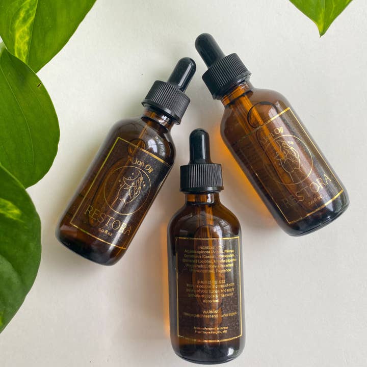 Reiki-Infused Lion Oil for wholesale by Restora