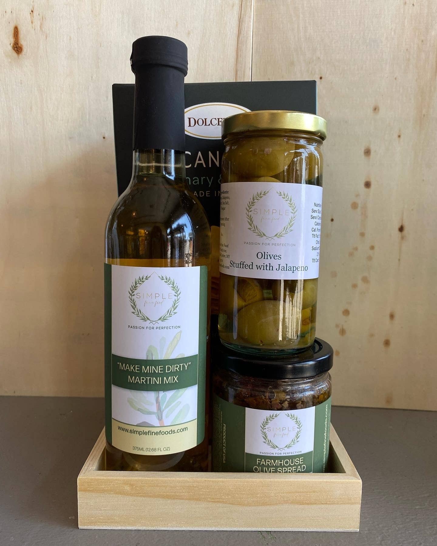 Simple Fine Food - Venta al por mayor Conjunto de bolsas de regalo - Make Mine Dirty - Set de regalo de Martini1