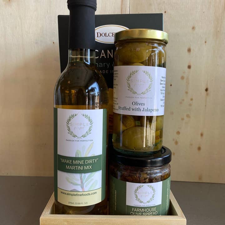 Simple Fine Food – Conjunto/pacote de sacos de presente por atacado – Make Mine Suja - Conjunto de Presentes Martini1