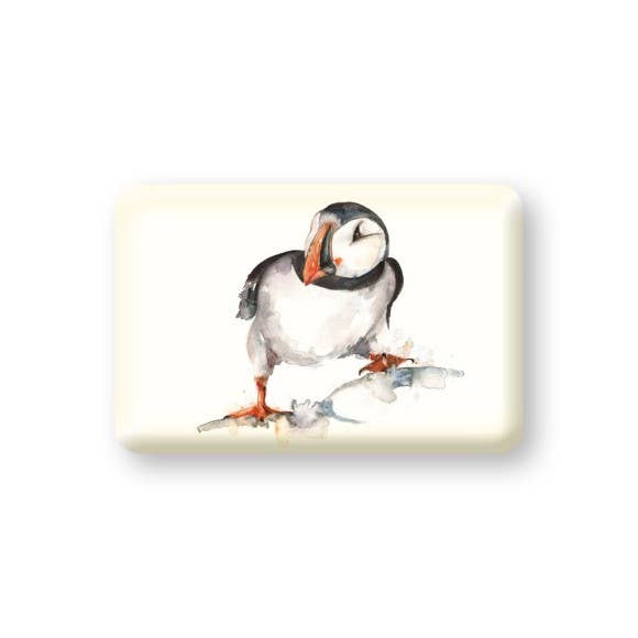 Nauticalia – wholesale Magnet – Meg Hawkins Curious Puffin Magnet