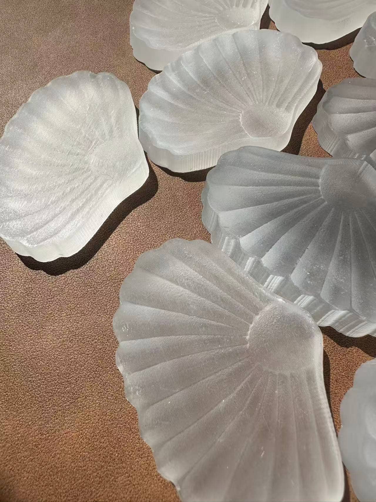 Moon Rituals – wholesale Spiritual stone/crystal – Natural Selenite Shell 6-7cm - Healing Crystal for Energy Cleansing, Peace & Spiritual Growth, christmas crystal gift6