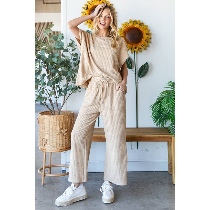 Veveret - Wholesale Knit Top - Women's - Waffle Textured Knit Top4