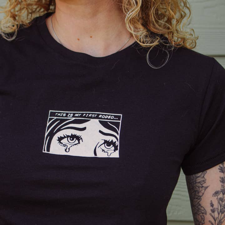 First Rodeo - Western Cowgirl Graphic Tee for wholesale by Loose Cinch