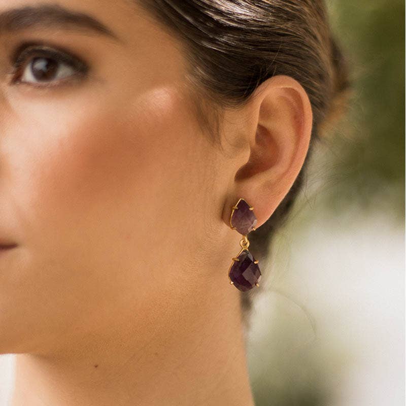 ACUS - Wholesale Dangle Earrings - Purple Troubadour Earrings1