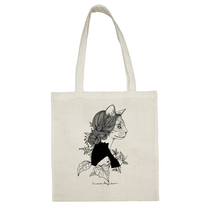 Tote Bag Miss Catgraben for wholesale by Lalauri