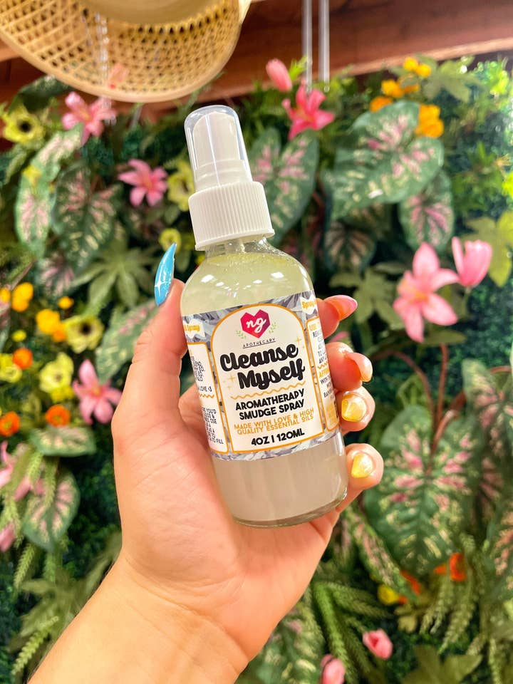 Cleanse Myself Essential Oil Aromatherapy Smudge Spray for wholesale by NG Apothecary