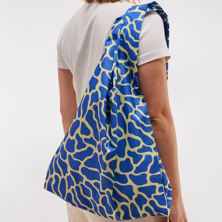 Blue Ripples Eco-friendly Reusable Tote Bag for wholesale by Original Duckhead USA