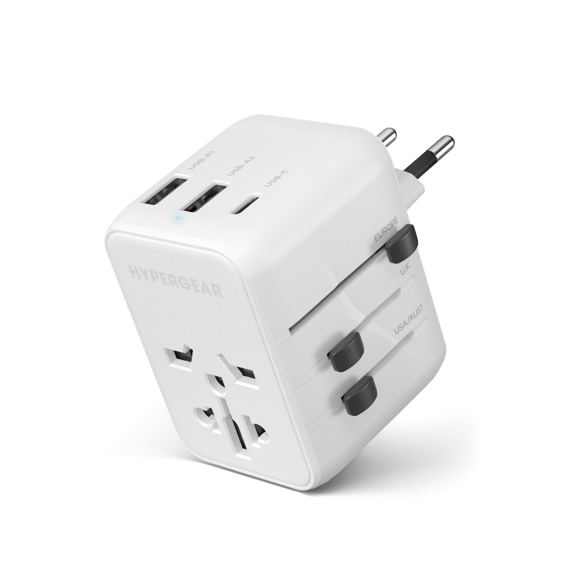 JupiterGear Home – wholesale Strömadapter – HyperGear WorldCharge Universell Reseadapter med USB-C11