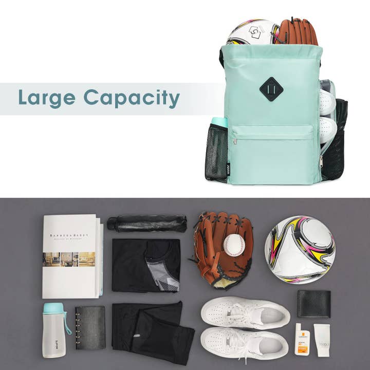 wandf - Wholesale Backpack - Women's - WANDF Gym Sports Drawstring Backpack with Shoes Compartment61