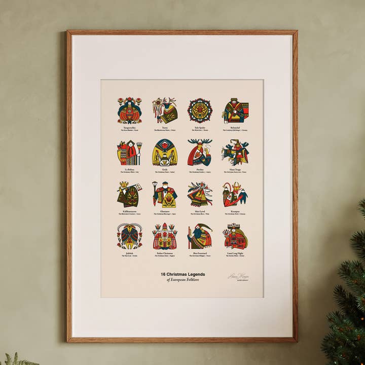16 Christmas Legends in Europe/Poster for wholesale by Addvent Italy