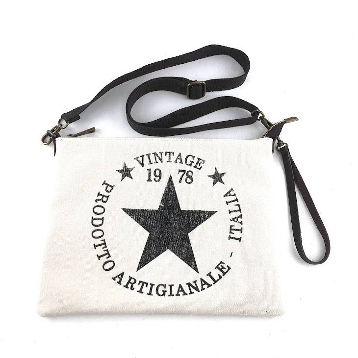 MILANO AMOUR - Wholesale Pouch - Women's - POUCH BAG MIGUEL CANVAS STAR VINTAGE2