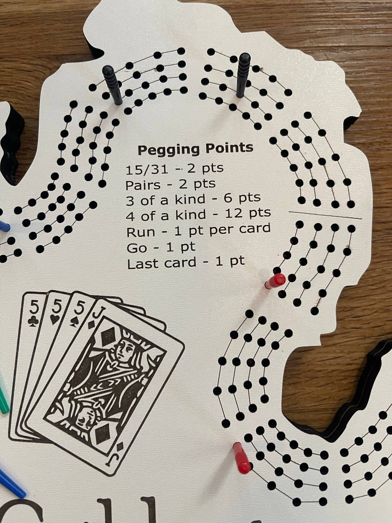 Michigan Proud Gifts - Wholesale Board Game - Michigan Shaped Cribbage Game Board1