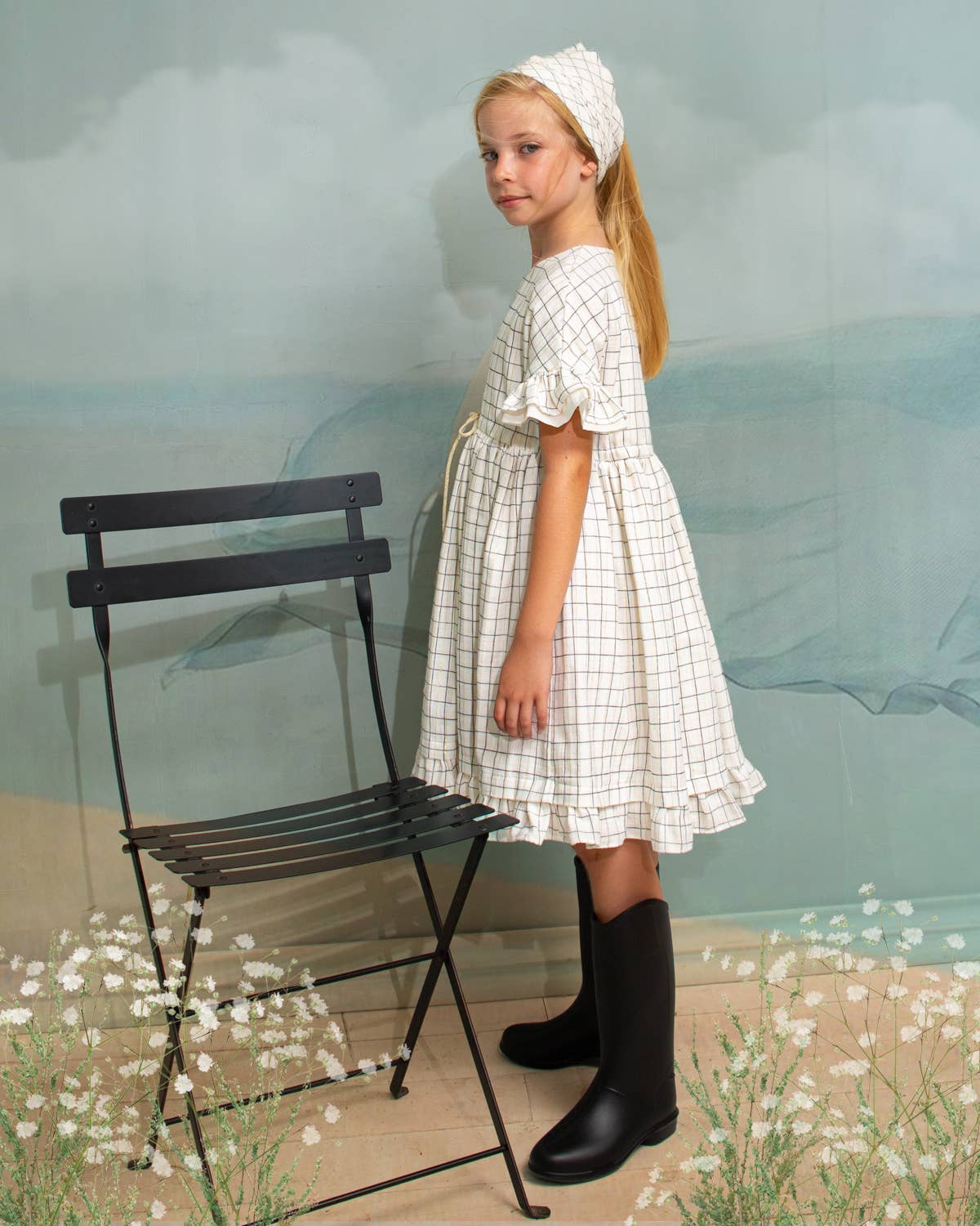 Cosmosophie – Großhandel Kleid – Kinder – Alisa Kleid mit Karo-Muster6