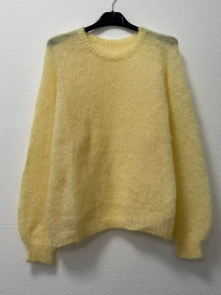 NOELINE - Wholesale Knitted jumper – Women′s - 80% kid mohair sweater 301221
