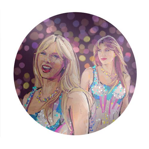 ART WOW - Wholesale Sticker - Circle Stickers 'Tay Sparkle'