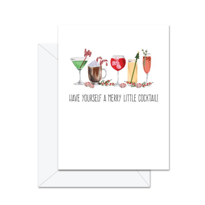Have Yourself A Merry Little Cocktail - Wenskaart voor wholesale door Jaybee Design