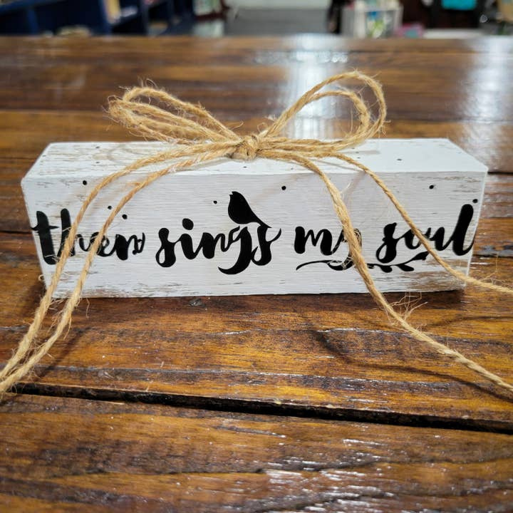 Piccolo blocco di legno di recupero per la vendita all'ingrosso da parte di Blue Springs Mercantile