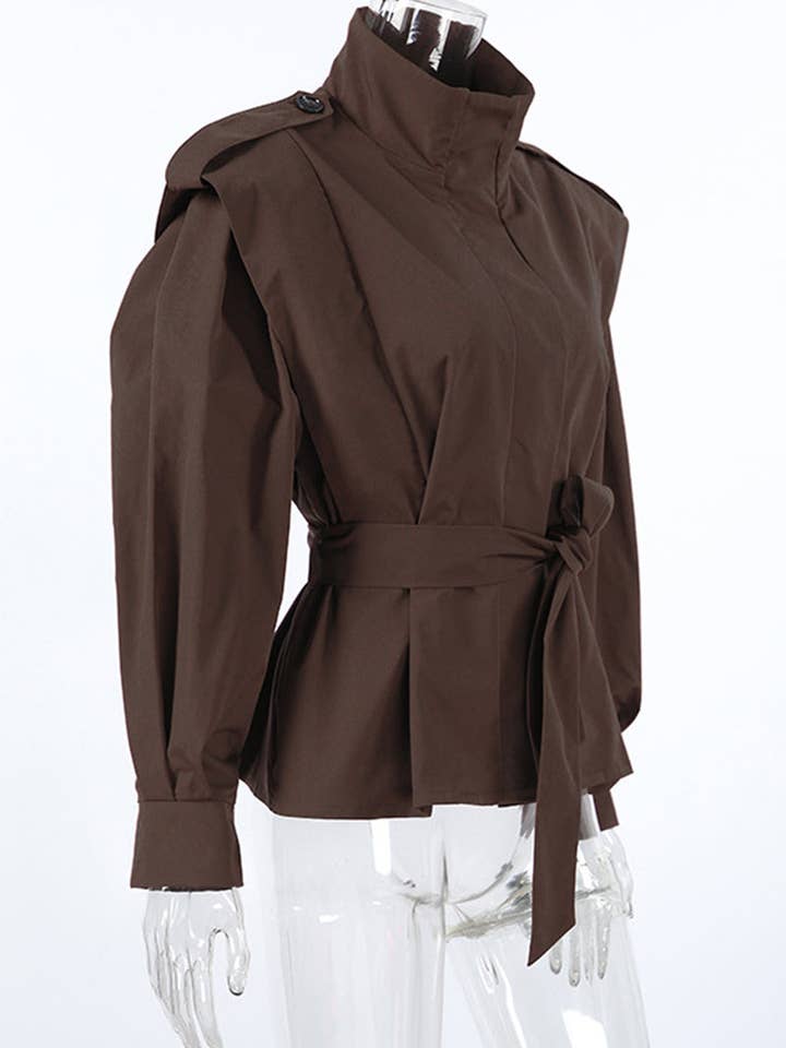 Mccolin - Wholesale Blazer - Women's - Elegant Belted Blazer Jacket4